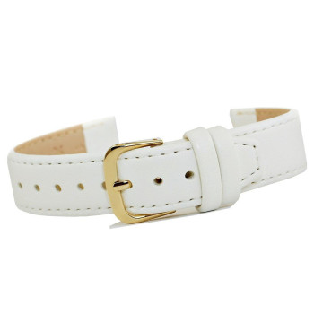 Pasek do zegarka CLASSIC - skóra 18 mm 4999-18XXL-3Z Biały