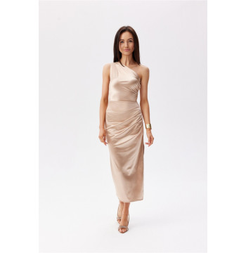 Sukienka Model Elen BEZ SUK0437 Beige - Roco Fashion
