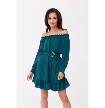 Sukienka Model Cindy BUT SUK0400 Bottle Green - Roco Fashion
