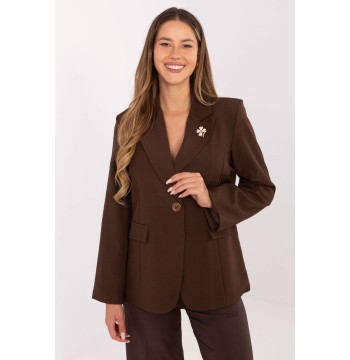 Marynarka Model IT-MA-FL8391.87 Brown - Rue Paris