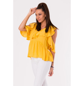 Bluzka Model 17997 Musztard - YourNewStyle