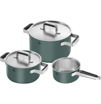 ZWILLING PURE Zestaw 3 garnków