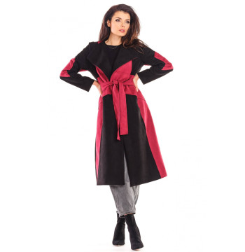 Płaszcz Damski Model A463 Bordo - awama