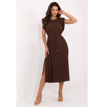 Sukienka Model MI-SK-A2576.86 Dark Brown - Italy Moda