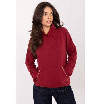 Bluza Damska Model RV-BL-A874.01P Bordo - Rue Paris
