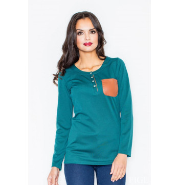 Bluzka Model M156 Green - Figl