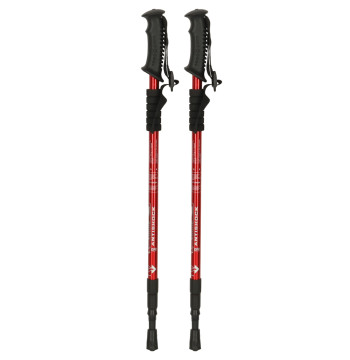 Kijki kije trekkingowe do nordic walking składane 2 sztuki czerwone