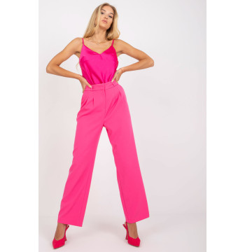 Spodnie Damskie Model TO-SP-18155.21P Dark Pink - Rue Paris