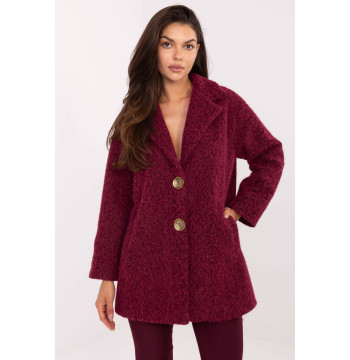 Płaszcz Damski Model IT-PL-96775.19P Bordo - Factory Price