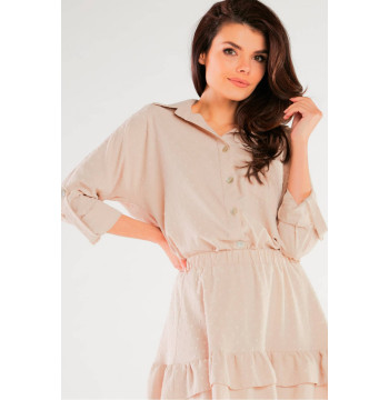 Koszula Damska Model A425 Beige - awama