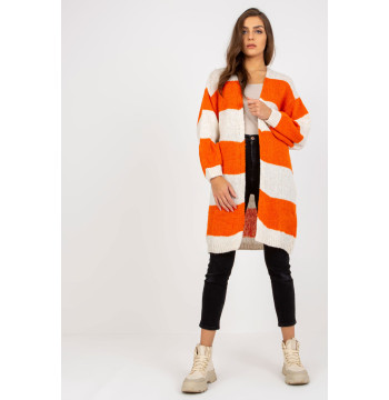 Sweter Kardigan Model TW-SW-BI-M3022.29X Orange - Och Bella