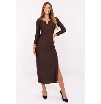 Sukienka Model IT-SK-21619.97 Dark Brown - Italy Moda