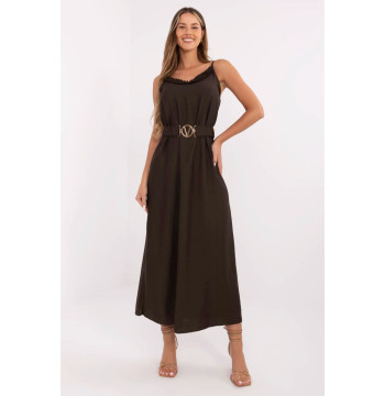 Sukienka Model MI-SK-A6401.00 Dark Brown - Italy Moda