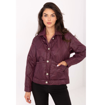 Kurtka Damska Model IT-KR-FL9626.77 Bordo - Rue Paris