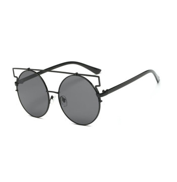 OKULARY LUSTRZANE OVER&OVER - CZARNE Z CZARNYMI OPRAWKAMI OK83WZ2