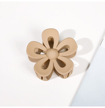 Spinka do włosów klamra kremowa XL kwiat 6,5 x 7cm SP276K