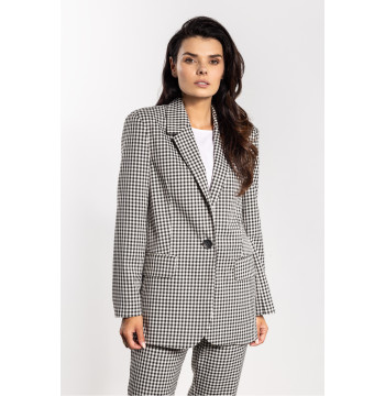 Marynarka Model A749 White/Black - awama