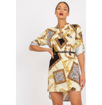 Sukienka Model DHJ-SK-5766AB-6.76 Light Yellow - Italy Moda