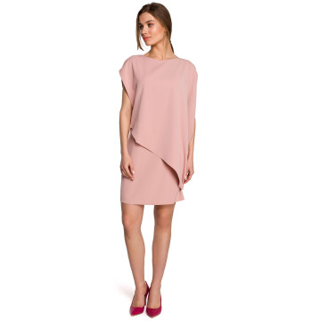 Sukienka Model S262 Powder Pink - Stylove