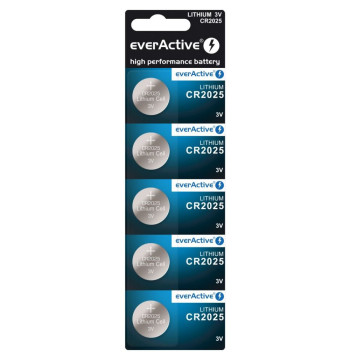 Bateria litowa guzikowa everActive CR2025 3V blister 5szt