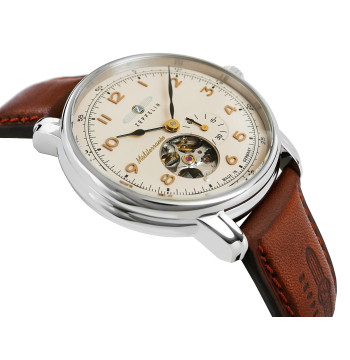 Zegarek Męski ZEPPELIN Mediterranee Open Heart Automatic 9666-5 + BOX