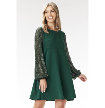 Sukienka Model A694 Bottle Green - awama