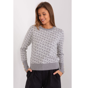 Sweter Damski Model AT-SW-2342.46P Grey - AT