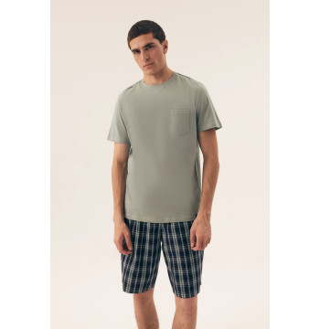Piżama Męska Model Dexter 42617 Light Green - Henderson