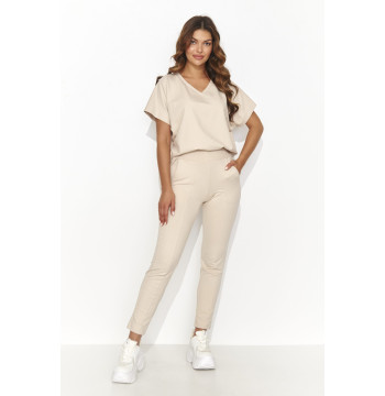 Spodnie Komplet Model NU472 Light Beige - Numinou