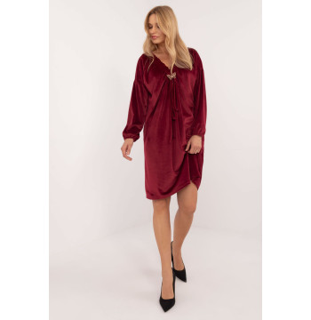 Sukienka Model DHJ-SK-19890.86P Bordo - Italy Moda