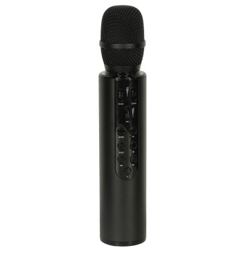 Mikrofon bezprzewodowy karaoke dla dzieci głośnik Bluetooth 2000mAh karta SD USB wysoka jakość czarny