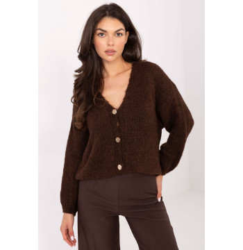 Sweter Damski Model MI-SW-0309.89 Dark Brown - Rue Paris