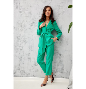 Spodnie Damskie Model ZIE 7/8 0016 Green - Roco Fashion