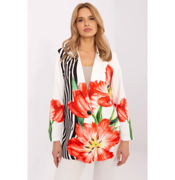 Marynarka Model DHJ-MA-18525-32.00 Ecru - Italy Moda
