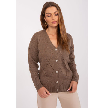 Sweter Damski Model LC-SW-A10-1.19P Brown - Rue Paris