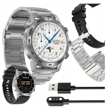 SmartWatch Zegarek Polskie Menu Rozmowy Sport Smart Watch Męski Puls PL
