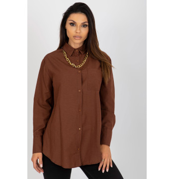 Koszula Damska Model TO-KS-7183.81P Brown - Factory Price