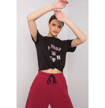 T-shirt Damski Model FA-TS-6892.88 Black - Fancy