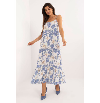 Sukienka Model DHJ-SK-7772.25 White/Blue - Italy Moda