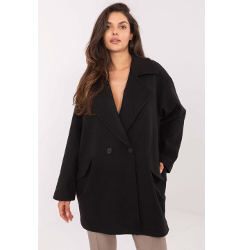 Płaszcz Damski Model IT-PL-A9582.86 Black - Rue Paris