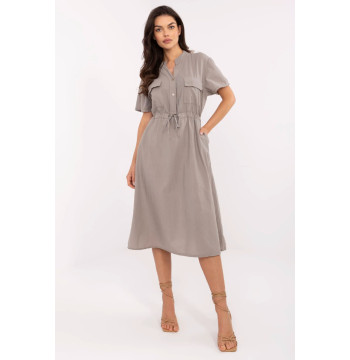 Sukienka Model MI-SK-109898.68 Dark Beige - Italy Moda