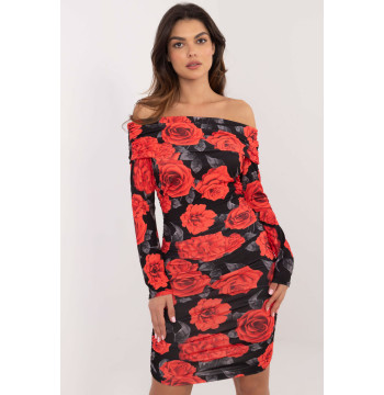 Sukienka Model DHJ-SK-18688.36 Black/Red - Italy Moda