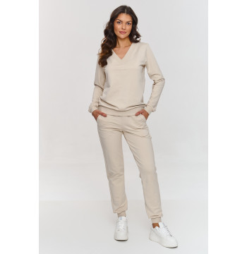 Spodnie Komplet Model M868 Light Beige - Makadamia