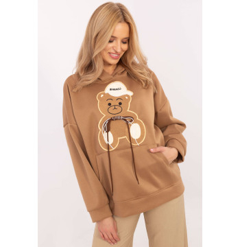 Bluza Damska Model DHJ-BL-A8695.65P Camel - Italy Moda