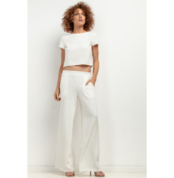 Spodnie Damskie Model T404 White Sand - Tessita