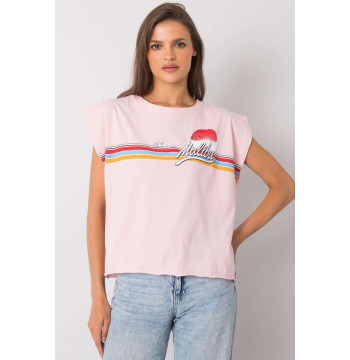 Tshirt Damski Model FA-BZ-7139.73P Light Pink - Fancy
