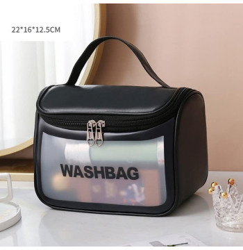 Kosmetyczka rozkładana WASHBAG kuferek czarny KS46CZ