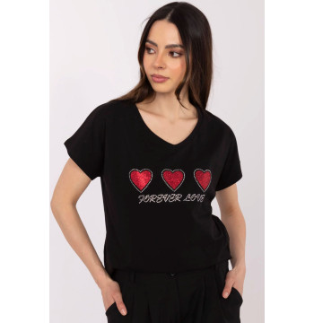 Tshirt Damski Model CLM-TS-1708.83 Black - Factory Price