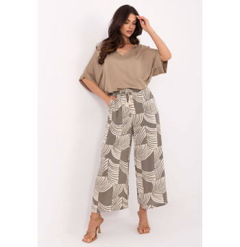 Spodnie Damskie Model D73771M62237G Khaki - Sublevel