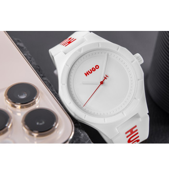 Zegarek Męski HUGO Lit For Him White 1530345 + BOX